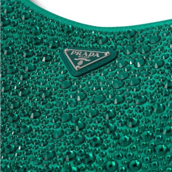 Prada mini satin cleo with crystals NWT - Picture 3 of 9